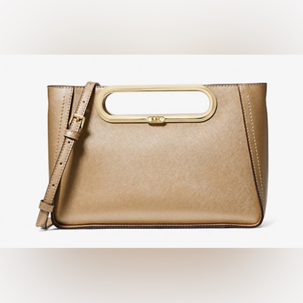 BNWT MK Chelsea Clutch or Crossbody Purse in Gold